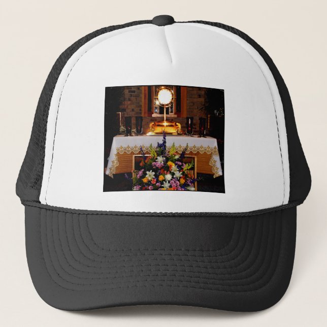 Gorra De Camionero Santa Eucaristía Santa Comunión (Anverso)