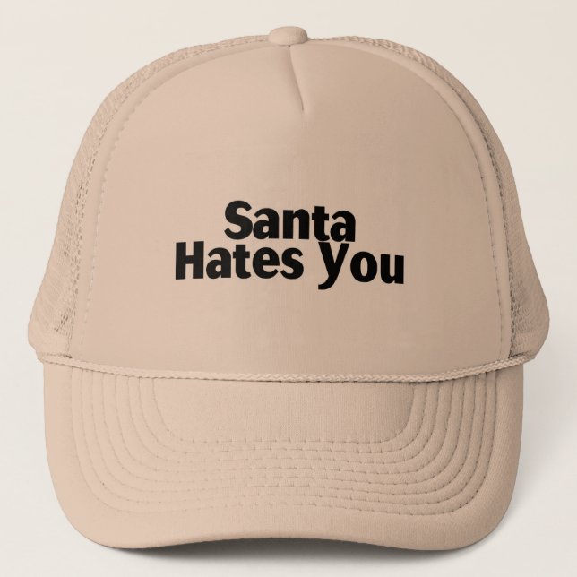 Gorra De Camionero Santa le odia (Anverso)