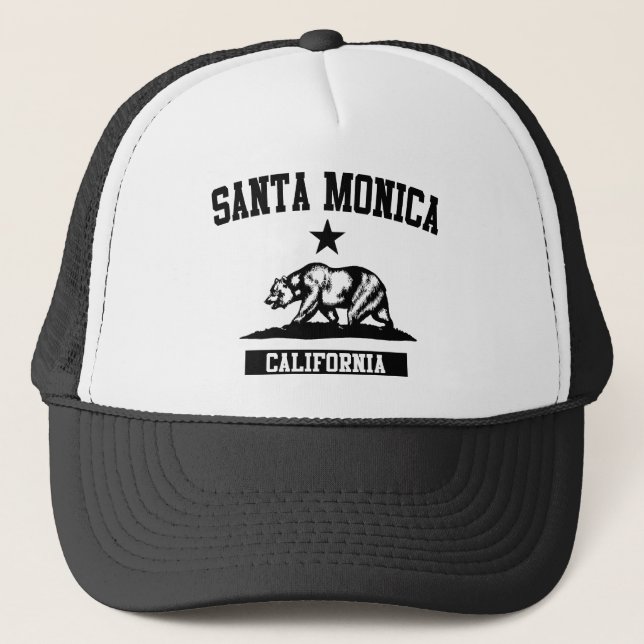 Gorra De Camionero Santa Monica California (Anverso)