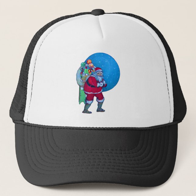 GORRA DE CAMIONERO SANTA, NAVIDADES REGALOS Y JUGUETES EN EL ESTRELLO (Anverso)