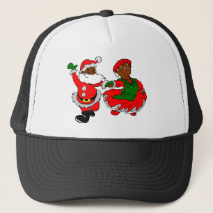 Gorra De Camionero santa negra mrs claus