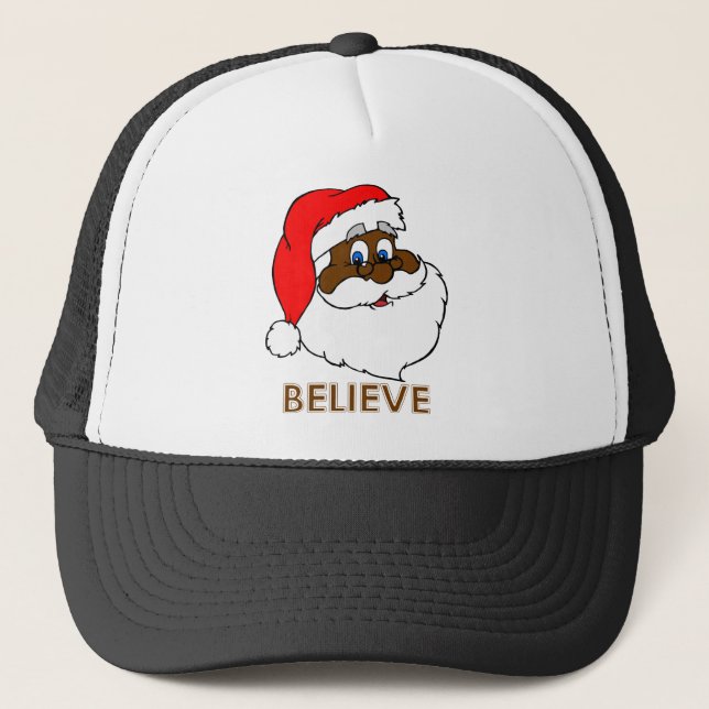 Gorra De Camionero Santa negro (Anverso)