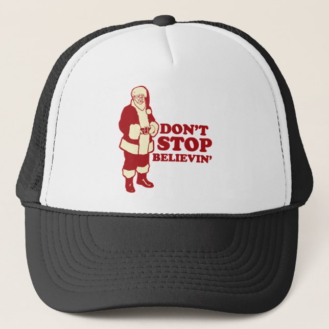 Gorra De Camionero Santa, no para Believin (Anverso)