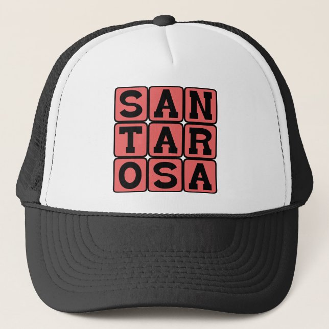 Gorra De Camionero Santa Rosa, Ciudad en California (Anverso)