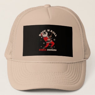 Gorra De Camionero santa toca guitarra rock and rol