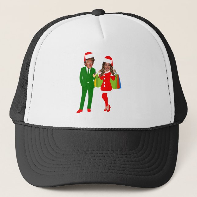 Gorra De Camionero santa trump melania (Anverso)