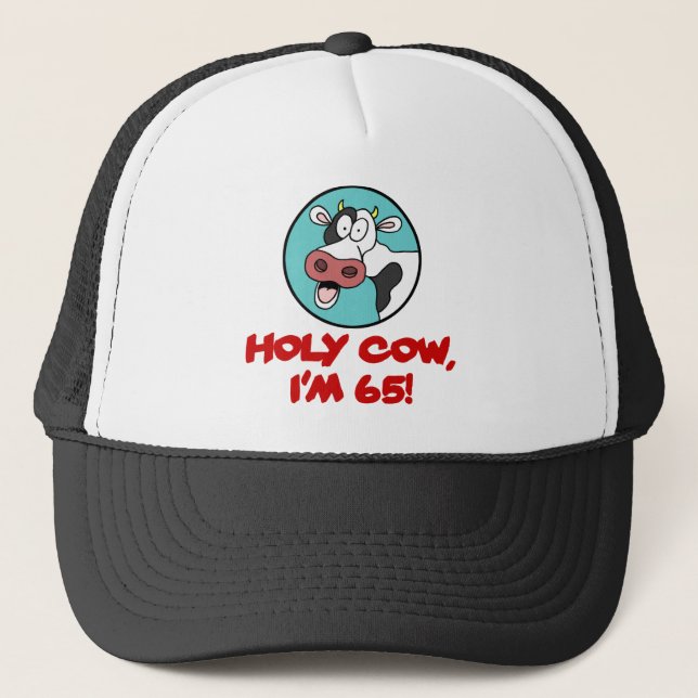 Gorra De Camionero Santa vaca, tengo 65 años (Anverso)