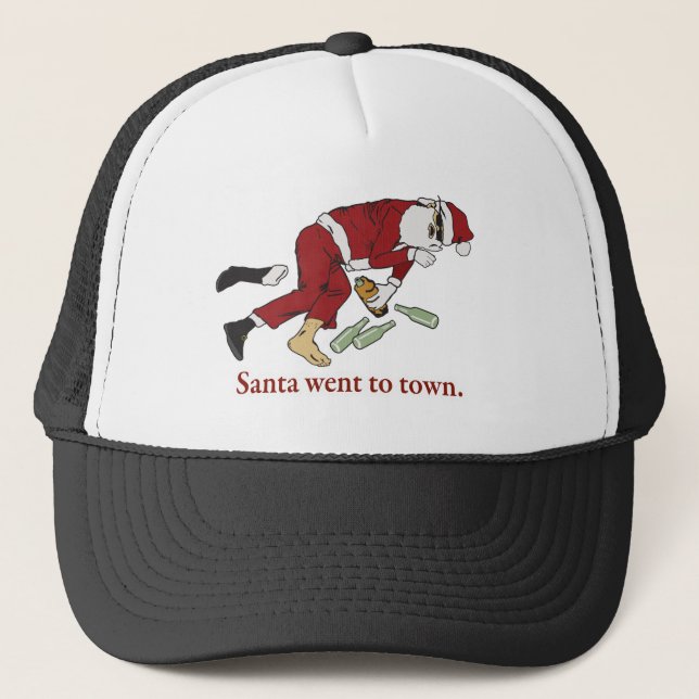Gorra De Camionero santa_went_to_town (Anverso)