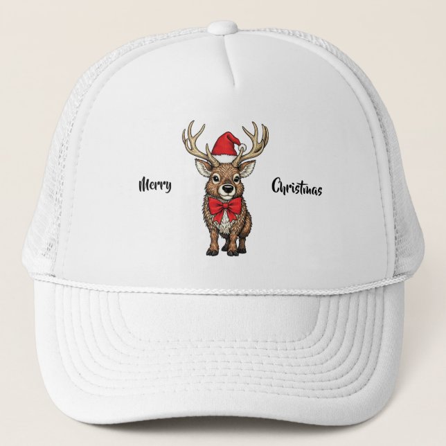 Gorra De Camionero Santa's Reindeer (Anverso)