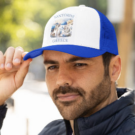 Gorra De Camionero Santorini Greece Beautiful Island 