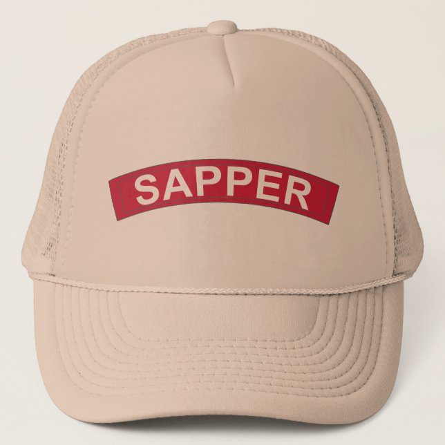 Gorra De Camionero Sapper - Los Ingenieros De Combate (Anverso)