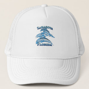 Gorra De Camionero Sarasota Florida Vacaciones para delfines tribales