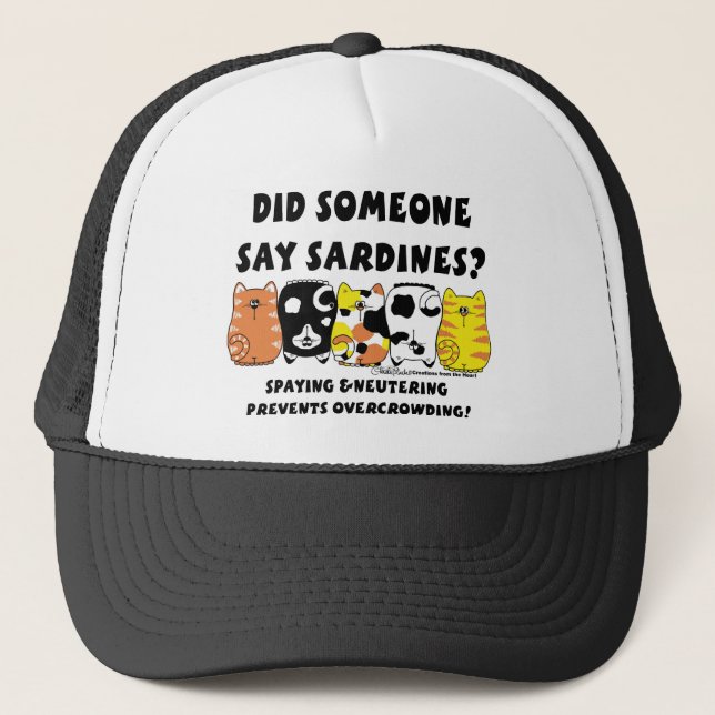 Gorra De Camionero Sardine Cats (Anverso)
