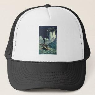 Gorra De Camionero Sargazo Mar Grim Reaper y Hundimiento de Titanic