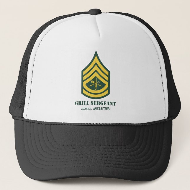 Gorra De Camionero Sargento de la parrilla del ejército (Anverso)