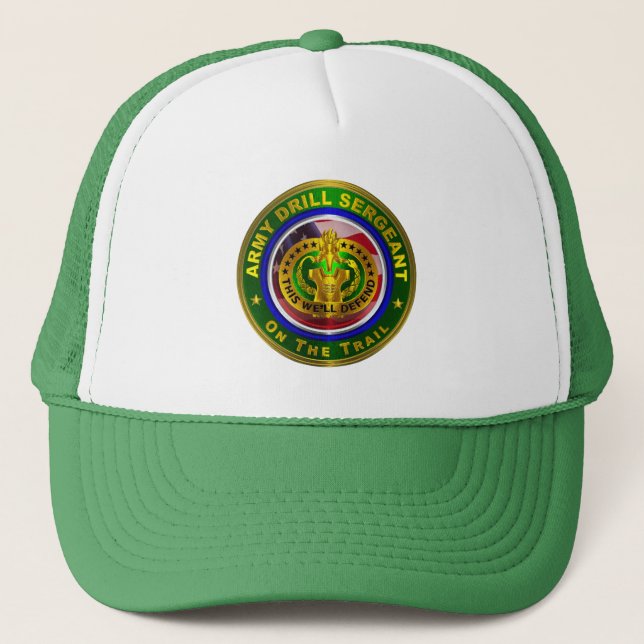 Gorra De Camionero Sargento de taladramiento del ejército (Anverso)
