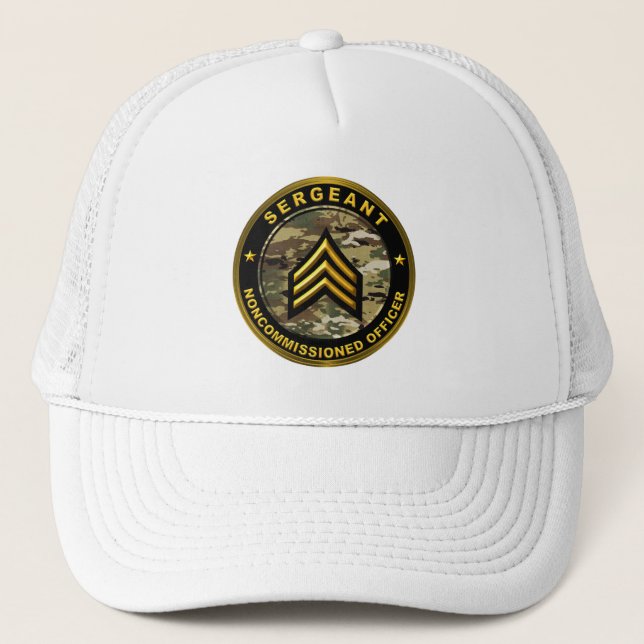 Gorra De Camionero Sargento del Ejército (Anverso)