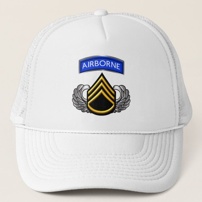 Gorra De Camionero Sargento del personal SSG Airborne (Anverso)
