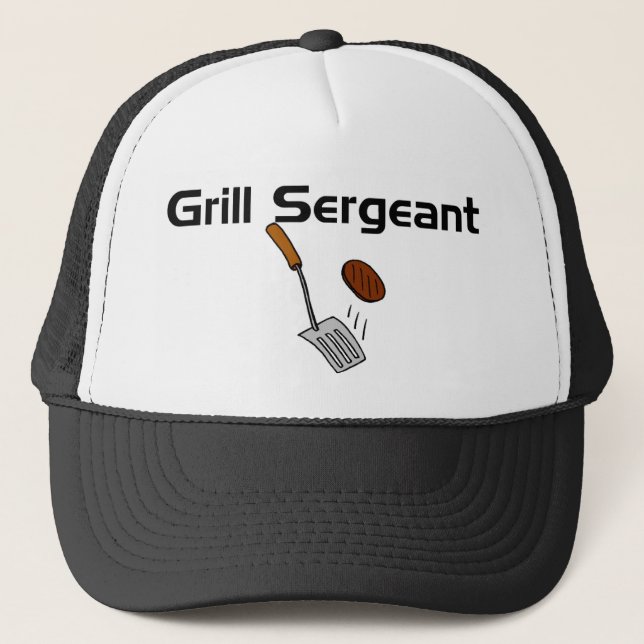 Gorra De Camionero Sargento Hat de la parrilla (Anverso)