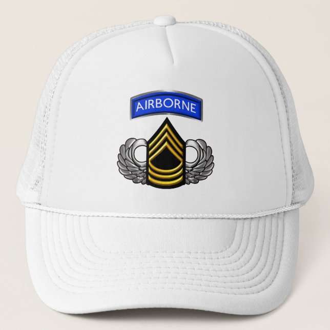 Gorra De Camionero Sargento Mayor MSG Aerotransportado (Anverso)