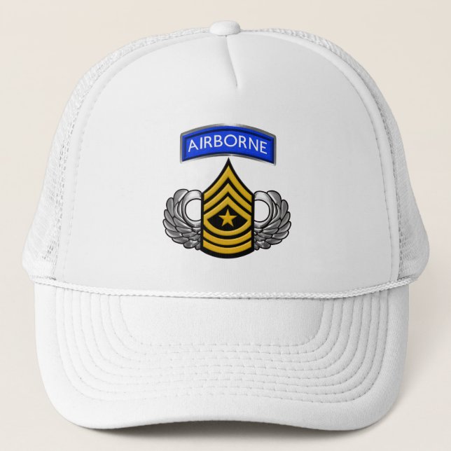 Gorra De Camionero Sargento Mayor SGM Airborne (Anverso)