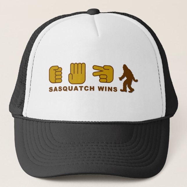 Gorra De Camionero Sasquatch gana (Anverso)