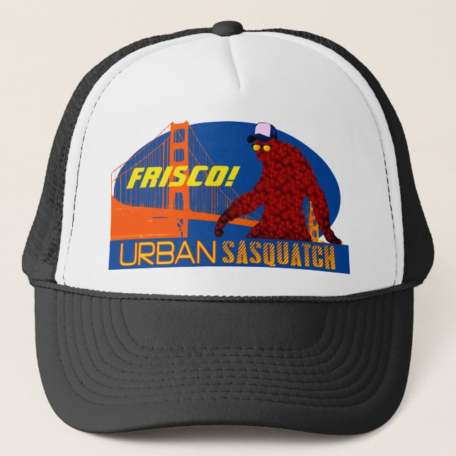 Gorra De Camionero Sasquatch urbano - San Francisco - FRISCO! (Anverso)