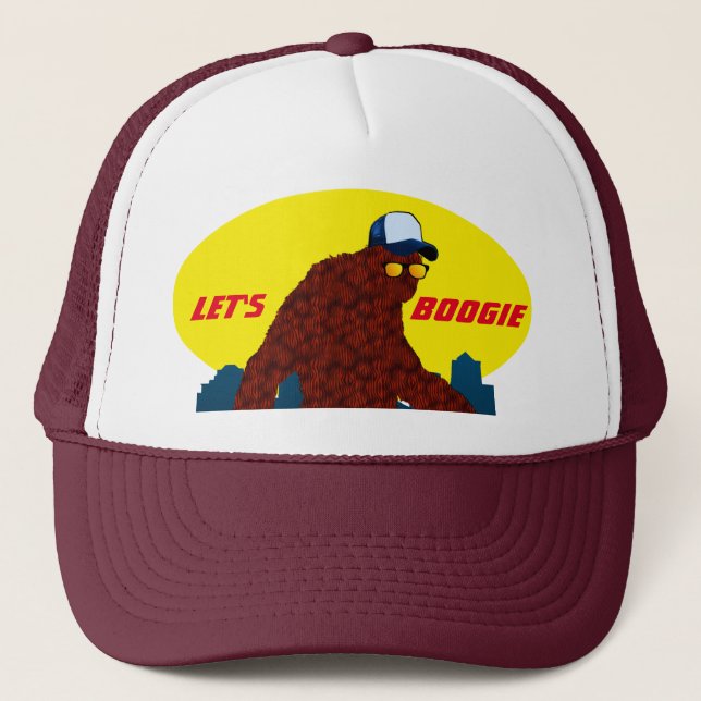 Gorra De Camionero Sasquatch Urbano vamos a boogie (Anverso)