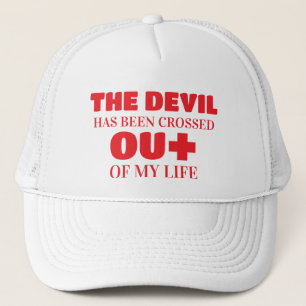 Gorra De Camionero Satanás tachado, Jesús adentro