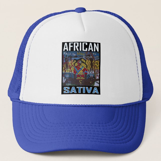 GORRA DE CAMIONERO SATIVA AFRICANA (Anverso)