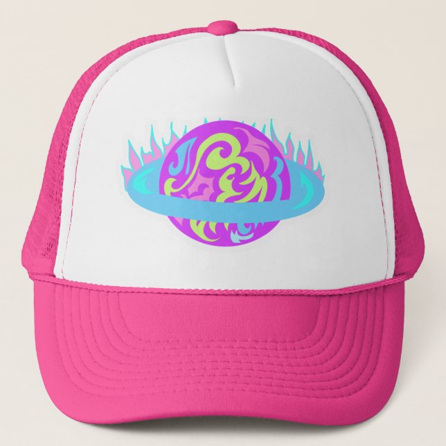 Gorra De Camionero ¡Saturno inflamante! (Anverso)