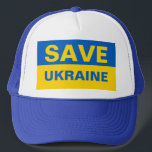Gorra De Camionero Save Ukraine Ukrainian Flag<br><div class="desc">Save Ukraine Ukrainian Flag</div>