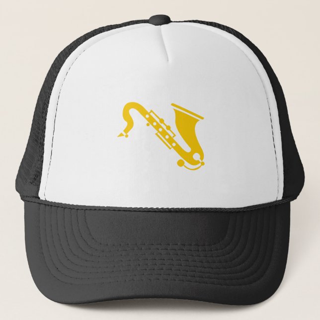 Gorra De Camionero Saxofón - Ámbar (Anverso)