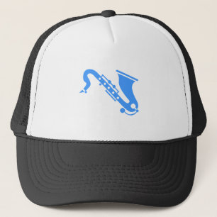Gorra De Camionero Saxofón - Azul bebé