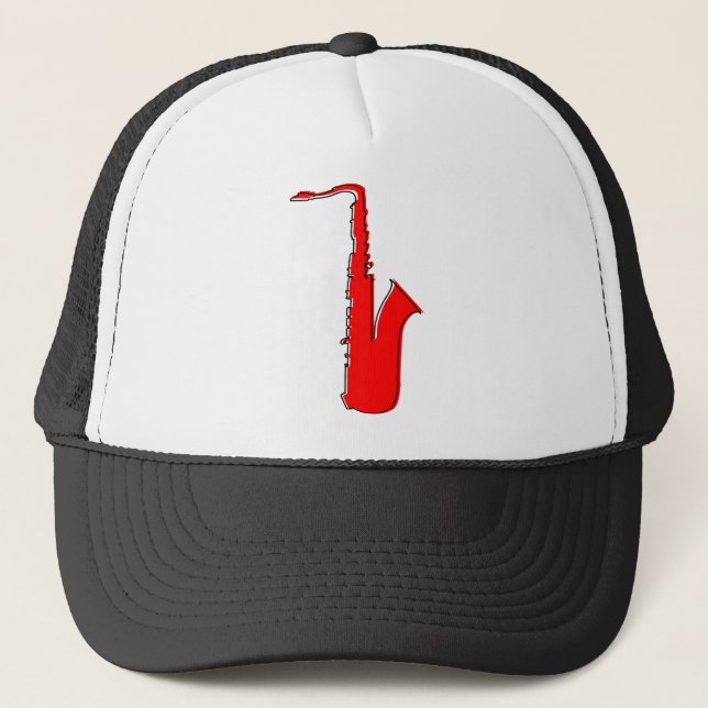 Gorra De Camionero saxofón del oddRex (Anverso)