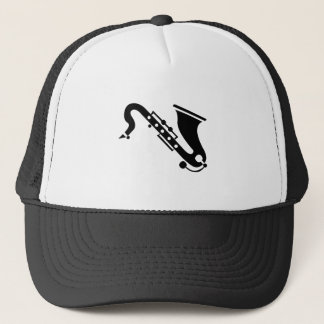 Gorra De Camionero Saxofón - Negro