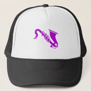 Gorra De Camionero Saxofón - Púrpura
