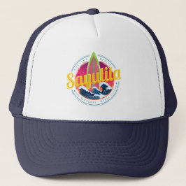 Gorra De Camionero Sayulita México Surfer Vintage Wave Sunset Bigwave