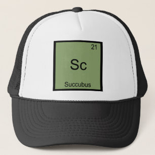 Gorra De Camionero Sc - Camiseta divertida del símbolo del elemento q