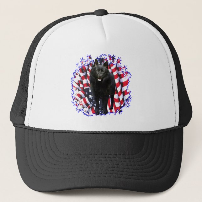 Gorra De Camionero Schipperke Patriot (Anverso)