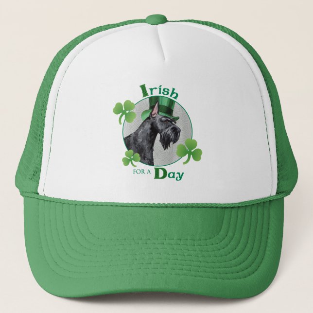 Gorra De Camionero Schnauzer, el gigante del Día de San Patricio (Anverso)