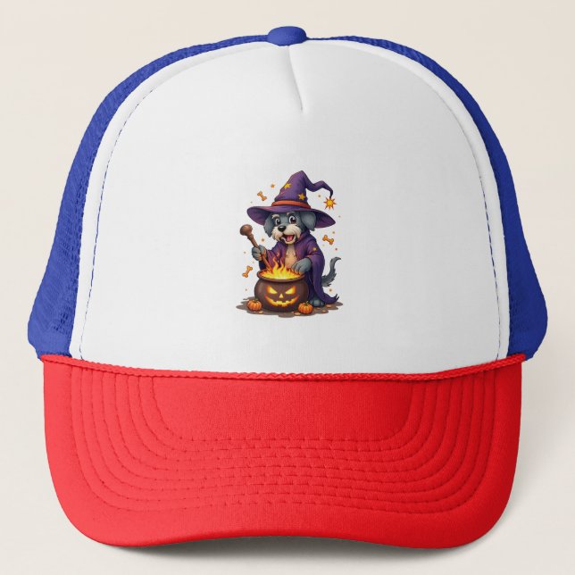 Gorra De Camionero Schnauzer Hechicero (Anverso)