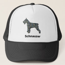 Gorra De Camionero Schnauzer Mini Gigante Estándar Perro Silhouette
