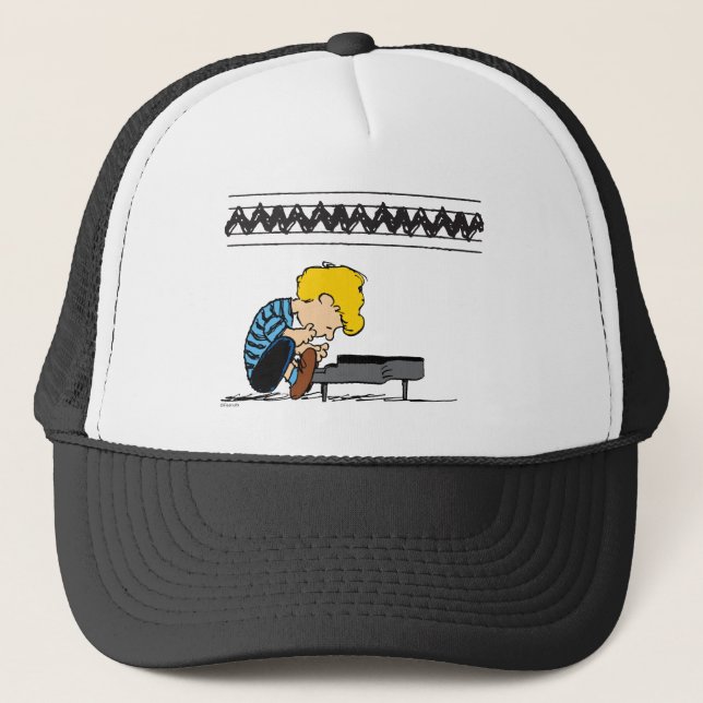 Gorra De Camionero Schroeder Charlie Brown Music (Anverso)