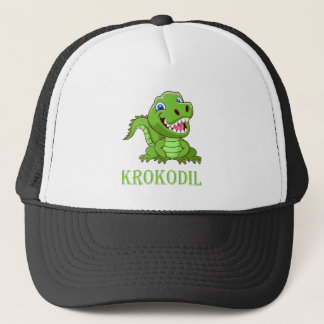 Gorra De Camionero schwarz weiß grün Krokodil