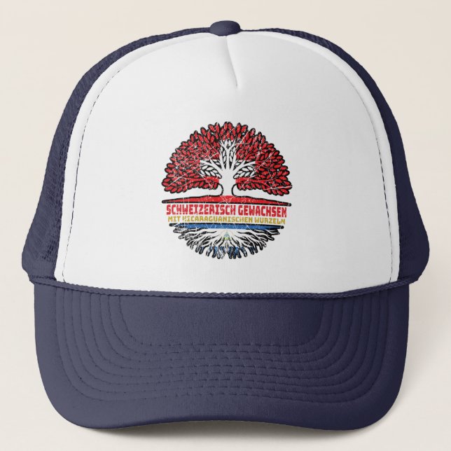 Gorra De Camionero Schweizer Schweiz Baum, Nicaragua (Anverso)