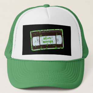 Gorra De Camionero Sci-Fi-Movies Negro y Verde