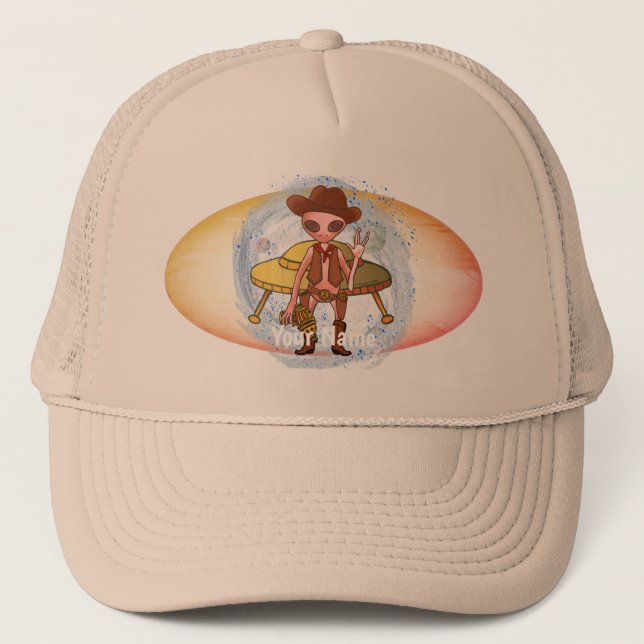 Gorra De Camionero Scifi Cowboy alien (Anverso)