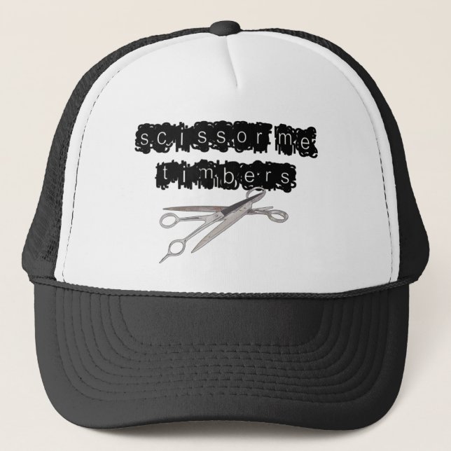 Gorra De Camionero Scissor me las maderas (Anverso)