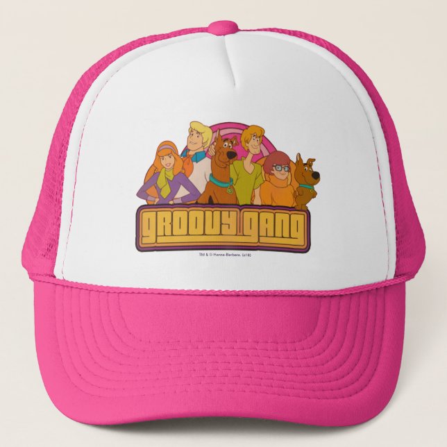 Gorra De Camionero Scooby-Doo | Gráfico retro Personalizado "Groovy G (Anverso)